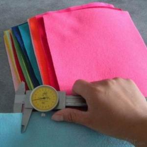 100% pure color craft wool felt with high quality /craft colorful wool felt