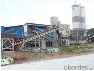 Container vertical skip type concrete mixing plant