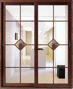 popular different design wooden glass sliding door