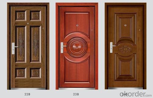 Standard Steel Wooden Armored Doors for Buildings System 1