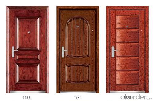 Steel Wooden Armored Doors with High Quality System 1