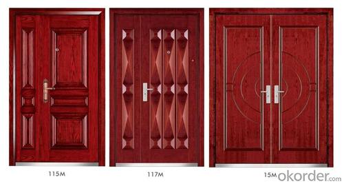 Steel Wooden Armored Doors with Good Prices System 1