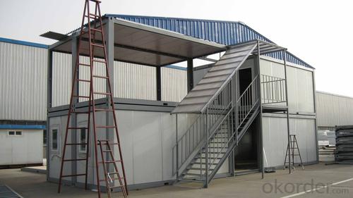 Container House Sandwich Panel Steel Structure Two Floor System 1