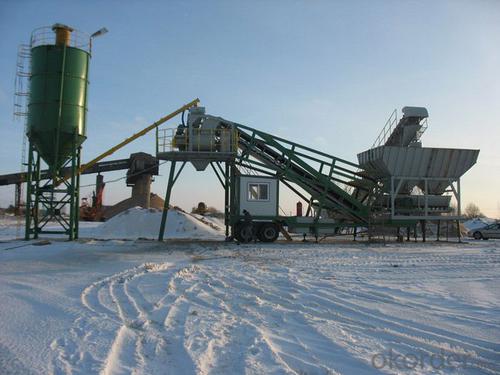 Trail Type Mobile Concrete Batching Plant System 1