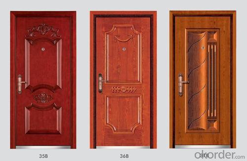 Steel Wooden Armored Doors with Different Designs System 1