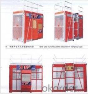 One cage SC100 construction hoist