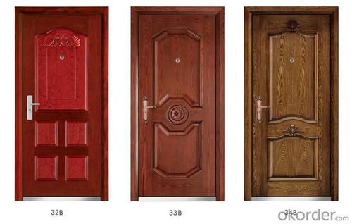 Steel Wooden Armored Doors with Various of Designs System 1