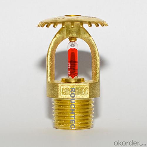 upright brass UL Fire Sprinklers used in fire fighting System 1