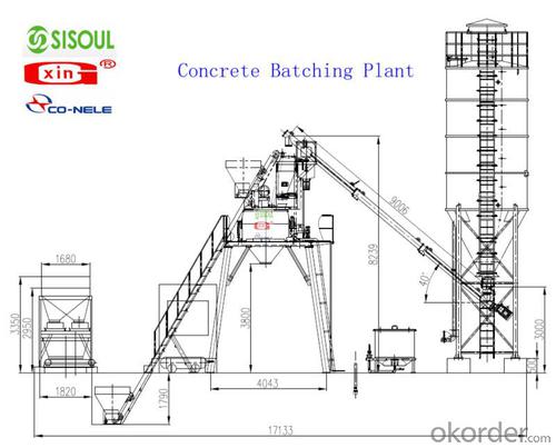 HZS90 concrete batching plant Mixing Plant System 1