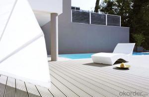 Wood Plastic Composite Solid decking with wood grain