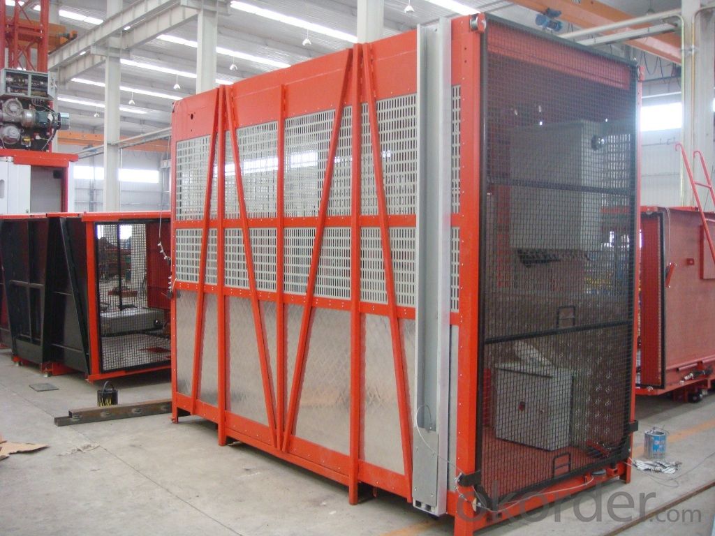 double cage 2*1200kgs electric lift SC120/120G