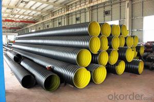 HDPE Corrugated Pipe Drainage Conduit With Steel Belt Reinforced