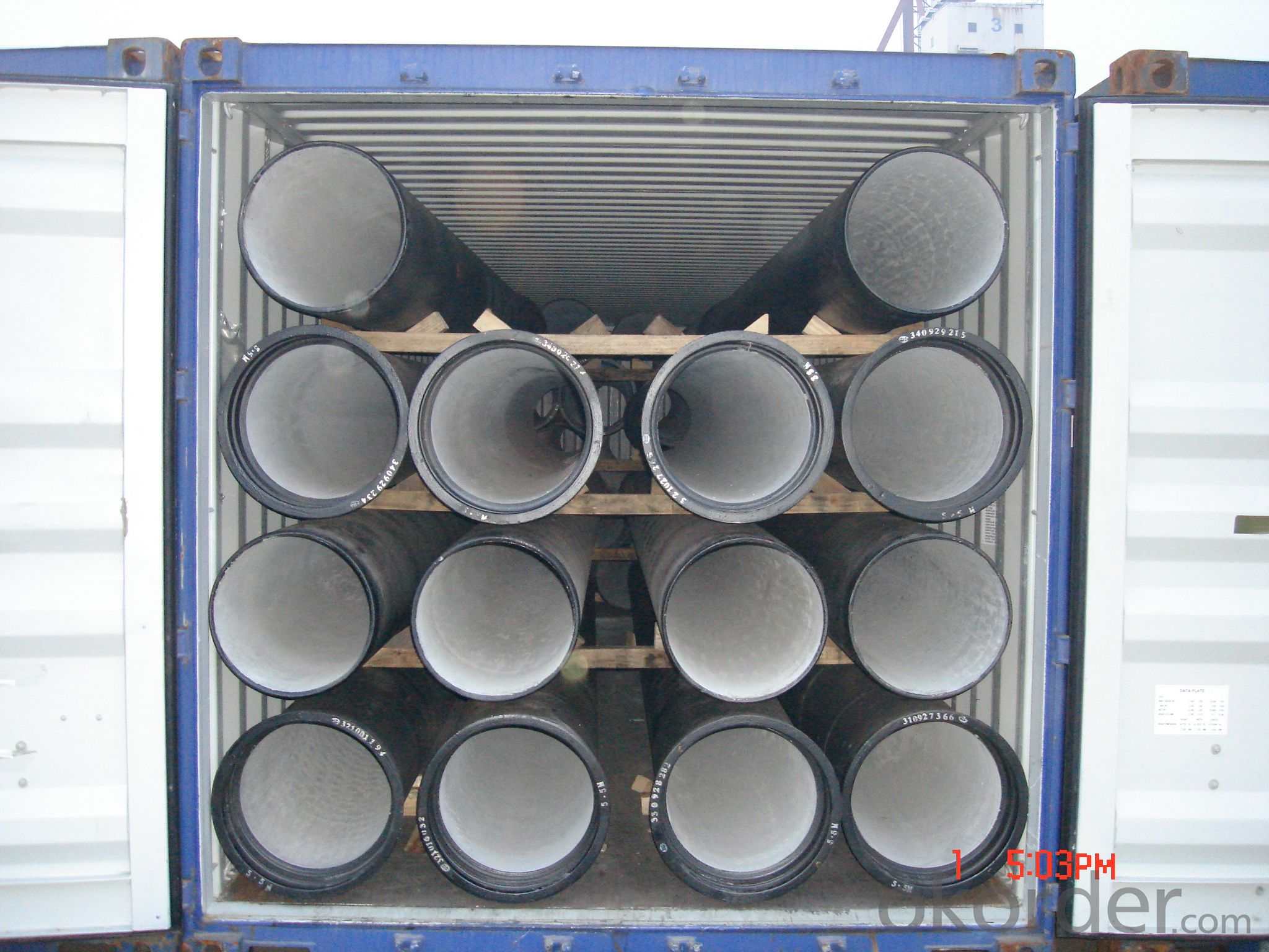 DUCTILE  IRON PIPES  AND PIPE FITTINGS k9 CLASS DN1800