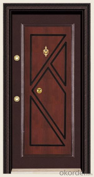 High Quality Turkey Style Steel Wooden Armored Doors
