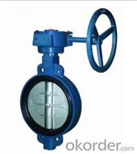 DN200 Turbine Type Butterfly Valve with Hand wheel BS Standard System 1