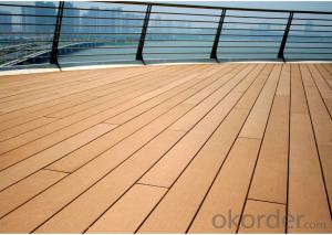 Wood Plastic Composite Solid Decking for prefect project