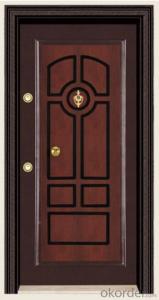 High Quality Turkey Style Steel Wooden Armored Doors