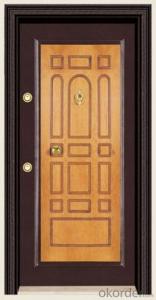 Turkey Style Steel Wooden Armored Doors with Different Designs