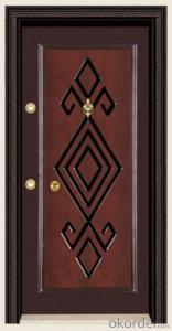 Standard Turkey Style Steel Wooden Armored Doors with Good Prices