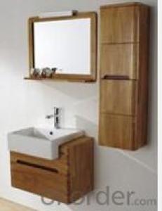 modern soild wood bathroom cabinet used in bathroom