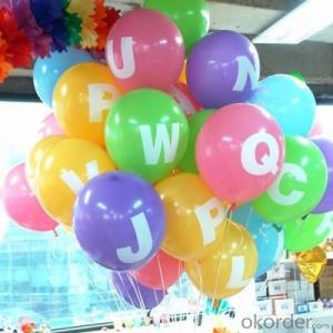 High quality advertising gift latex ballons customer printed
