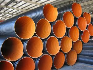 corrugated steel band reinforced pe pipe with competitive price