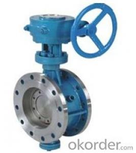 DN100 Turbine Type Butterfly Valve with Hand wheel BS Standard System 1