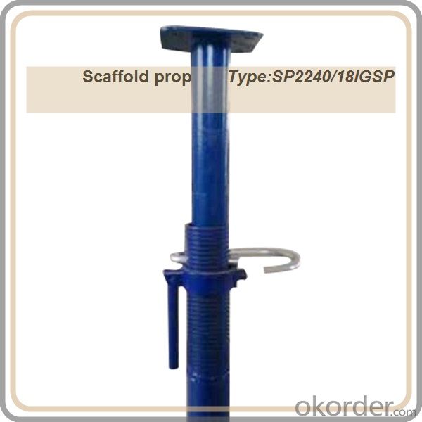 Export Scaffold props /painted surface steel prop / telescopic steel prop / blue color prop 2.2-4M