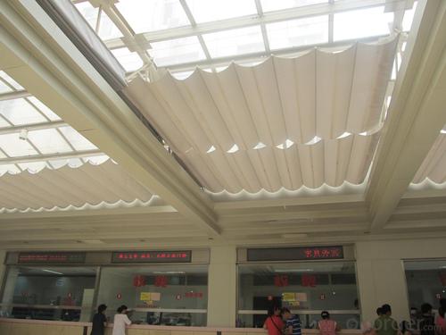 FCS Folding Skylight Blinds System for Public  Sunshade Building System 1