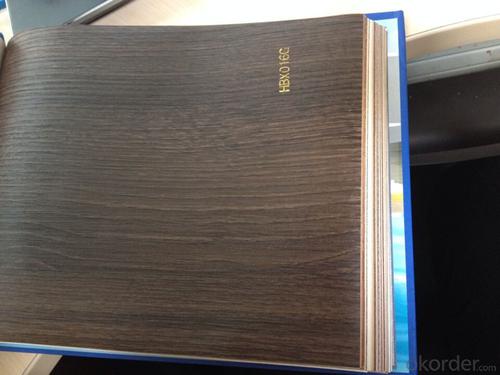 Plastic Sheets PVC Wood Grain Decorative and Matte Surface Film HBX016G System 1