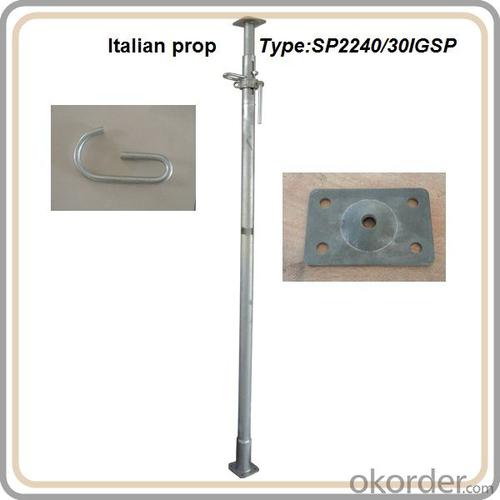 Italian prop / telescopic steel prop 2.2-4M System 1