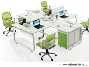 Modern Wood MDF Melamine/Glass Office Table/Desk CN500 System 1