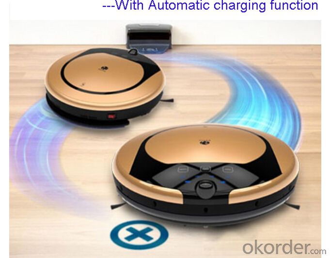 Intelligent Robot Vacuum Cleaner with CE/RoHS Approved