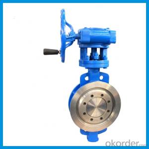 Wafer Type Eccentric Butterfly Valve With PTFE Sealing