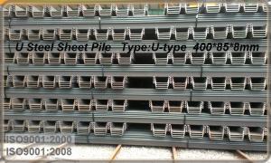Export Steel Sheet Pile/U Steel Sheet Pile/ 400*125*13mm