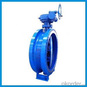 API Standard Double Flange Eccentric Butterfly Valve From DN40---DN3200