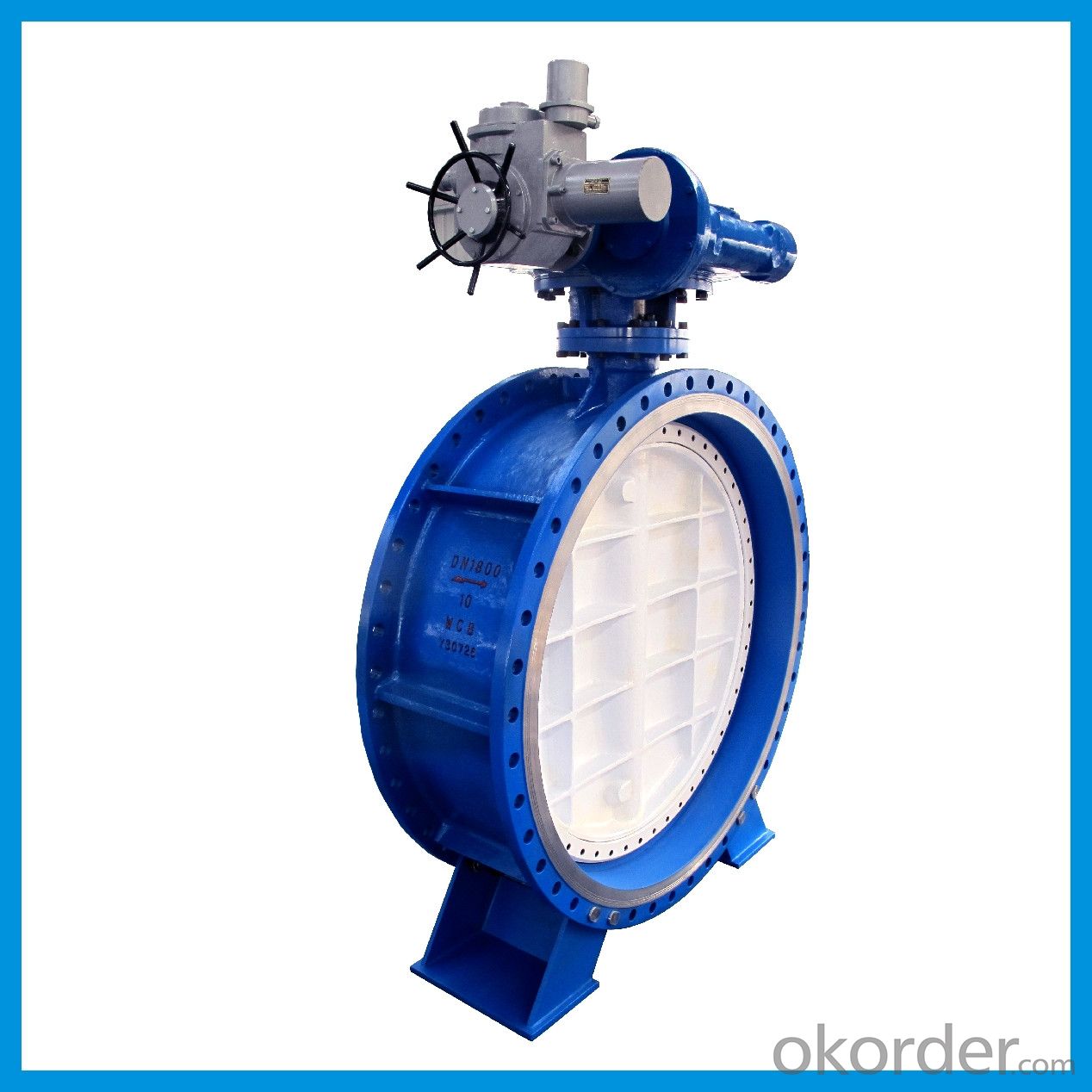 Butterfly Valve With Electric For Water DN1800 real-time quotes, last