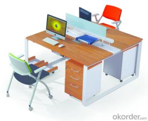 MDF Office Table/Desk  High Quality Wood Melamine/Glass CN3033B