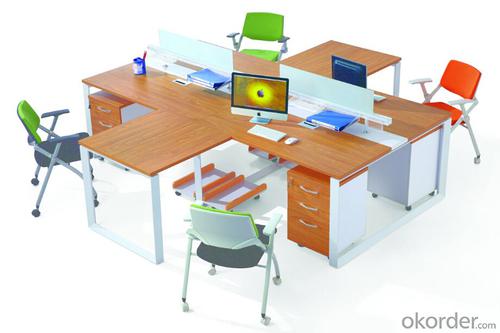 MDF Office Table/Desk  Hight Quality Wood MDF Melamine/Glass CN3033A System 1