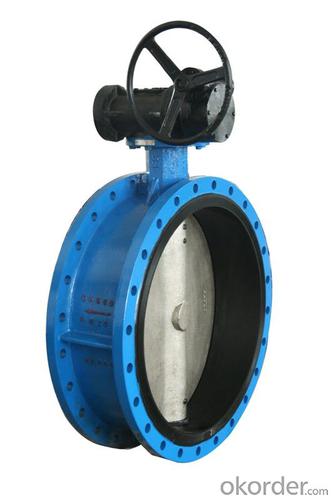 Resilient seated centerline flanged butterfly valve DN40-DN1800 System 1