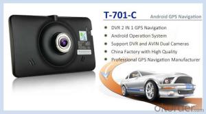 7.0 inch Android GPS Navigation Support DVR Function Car Black Box 1080P Camera and Wide View