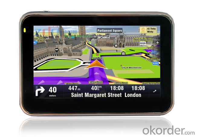 4.3 inch GPS Navigation System with 480*272 Pixels Resolution, AT550 600MHz CPU
