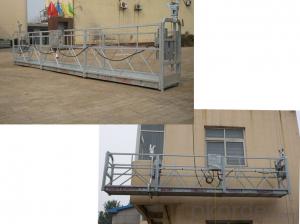 Hot galvanized suspended platform for window cleaning