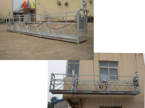 Hot galvanized suspended platform for window cleaning System 1