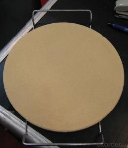 Round Cordierite Pizza Stone Dia15inch for pizza cooking System 1