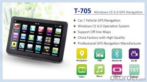 7 inch Portable GPS Navigation for Vehicle Support FM Bluetooth AVIN and ISDB-T System 1