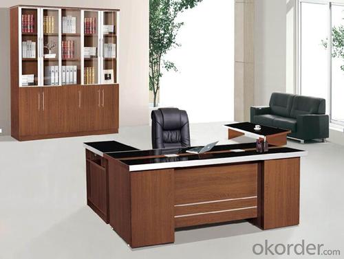 Solid Wood Office Executive Table/Desk Hight Quality Wood MDF Melamine/Glass  CN805 System 1