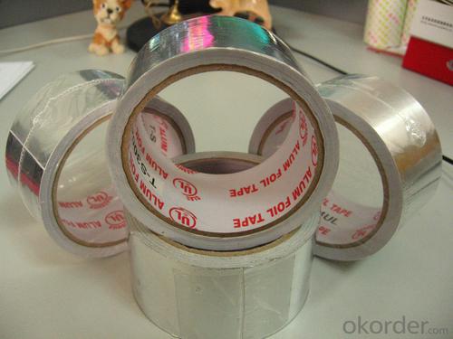 Aluminum Foil Facing Self Adhesive Aluminum Foil Tape - T-S4004FR Insulation Tape Refrigerator Tape System 1