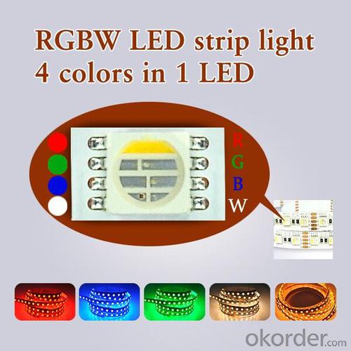 Waterproof 24V RGBW DC CABLE  Flexible Led Strip 4 Colors in 1 Led System 1