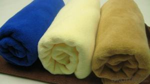 Microfiber cleaning towel with custom material
